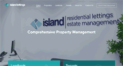 Desktop Screenshot of islandlettings.co.uk
